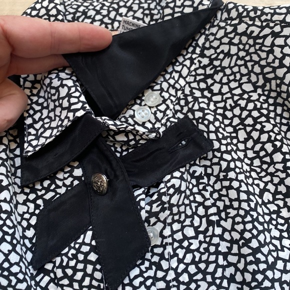 Jordan Petite Womens Size 8 Black & White Blouse - Picture 5 of 9